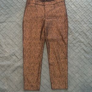 Banana Republic Women's Brown Tweed Straight Leg Pants